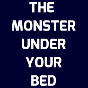The Monster Under Your Bed (Text) - AS Colour Womens Maple Tee Design