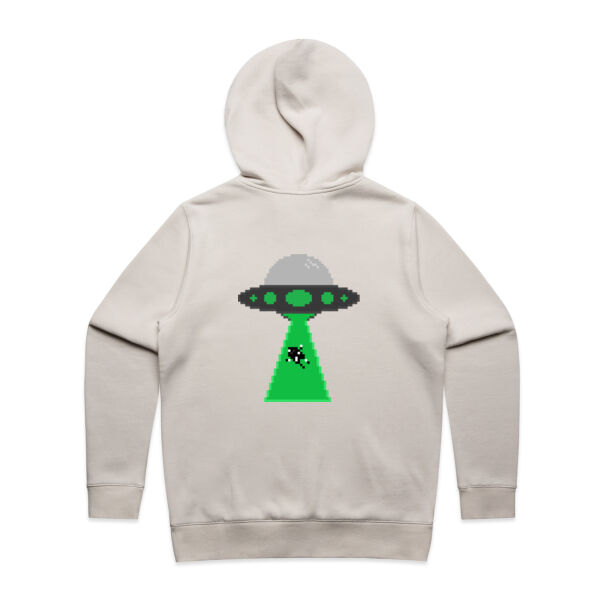 Pixel UFO (Black Patch) - AS Colour Womens Stencil Hood Thumbnail