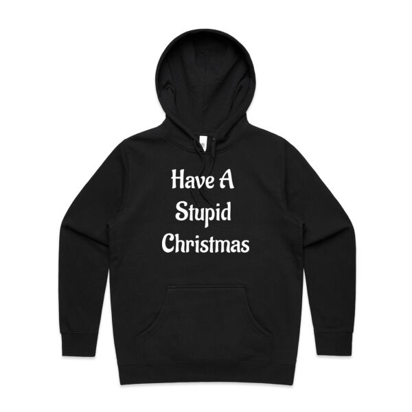 Have A Stupid Christmas - AS Colour Womens Stencil Hood Thumbnail